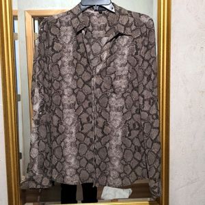 Snakeskin blouse from the limited